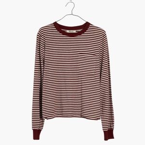 madewell striped long sleeve tee